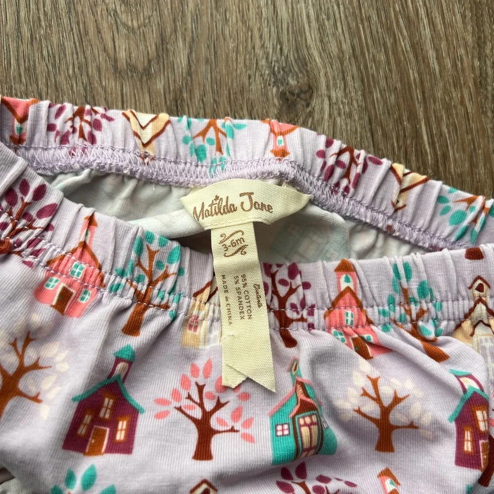 Matilda Jane Teal and Pink Ruffle Diaper Cover Set